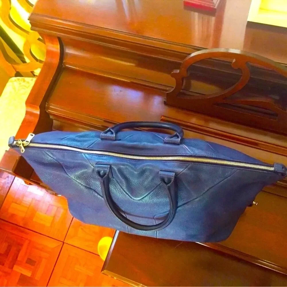 YSL Yves Saint Laurent Pebbled Leather Easy Shoulder Carry All Purse Bag LARGE - Picture 6 of 13